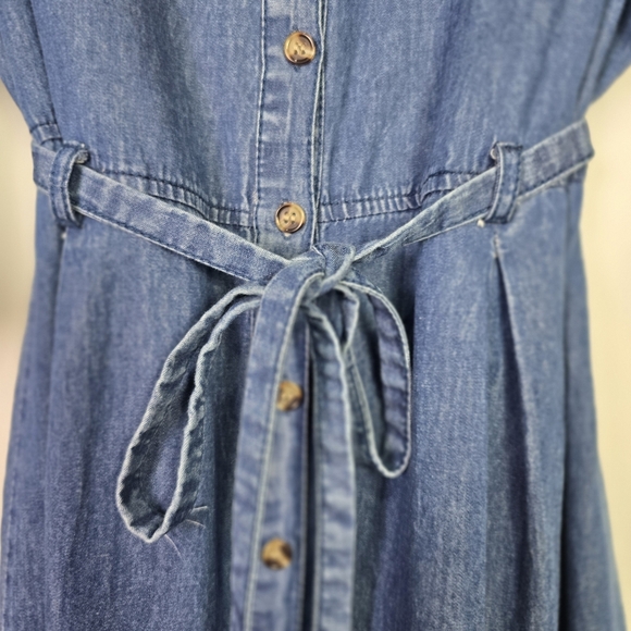 Women's Speed Limit MPH Denim Belted Dress - Picture 7 of 14